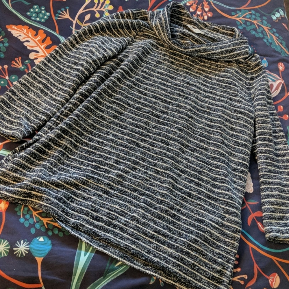 LOFT Striped tunic sweater